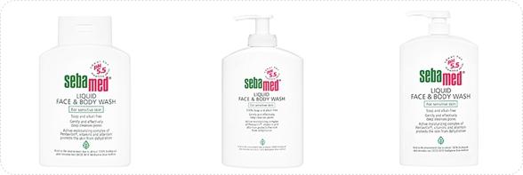 SEBAMED LIQUID FACE AND BODY WASH 3 SIZE